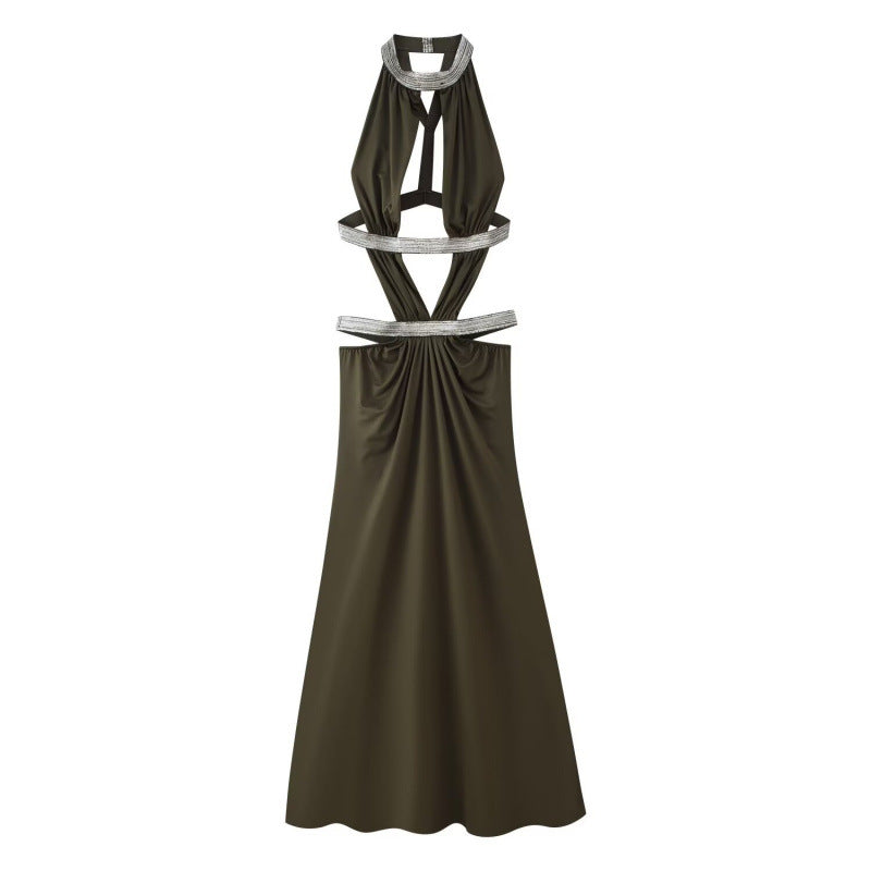 Hollow temperament slim fit sexy dress