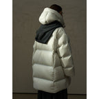 Super Soft High Density Zero Pressure Hooded Gall Free Down Jacket
