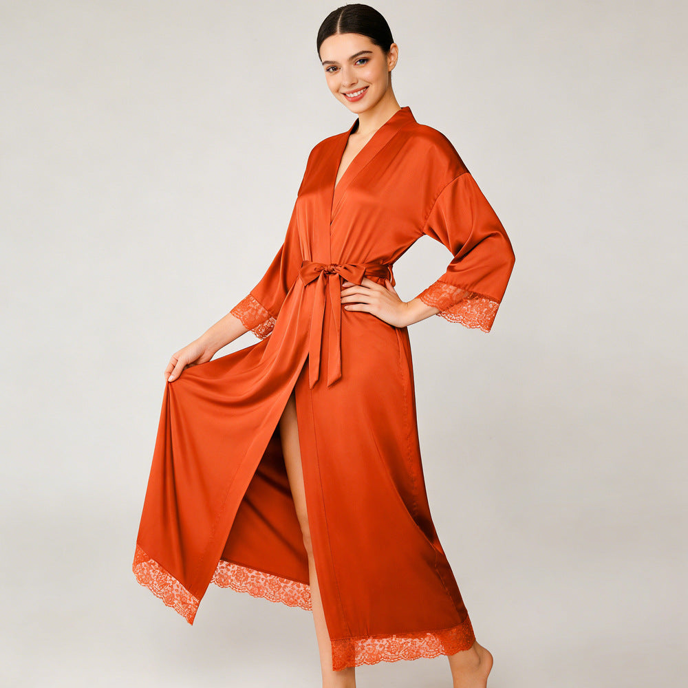 Satin imitation silk stretch dress
