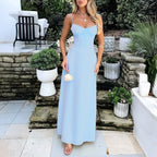 Suspender A-shaped long dress dress