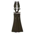 Hollow temperament slim fit sexy dress