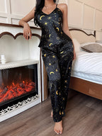 Ice silk pajamas women's pajamas