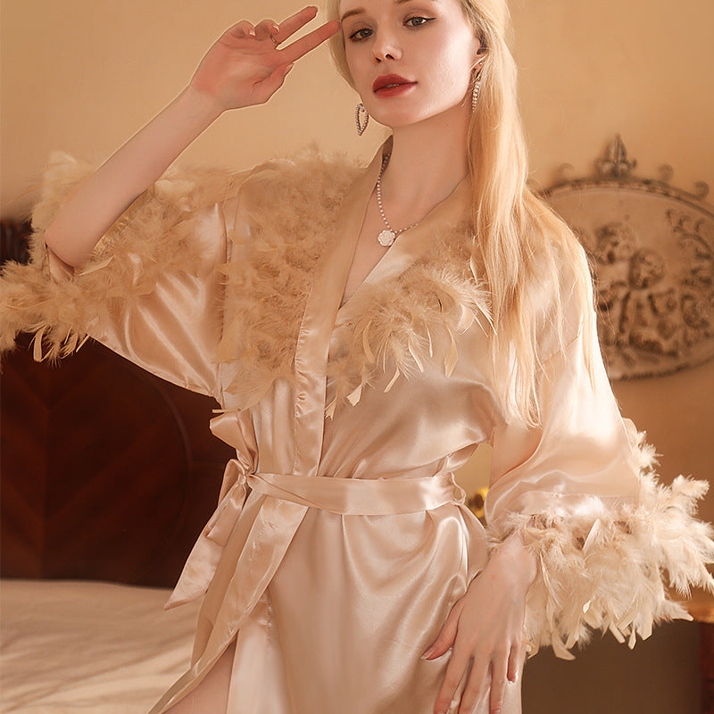 Feather nightgown