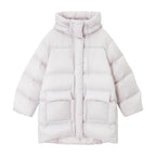 Super Soft High Density Zero Pressure Hooded Gall Free Down Jacket