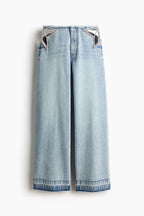 Hollow pocket jeans
