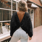 Personalized trendy jumper washed sweater