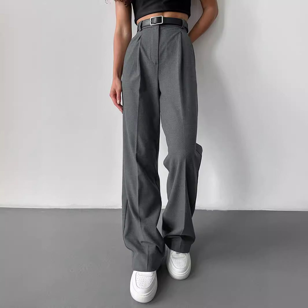 Loose straight trousers suit pants