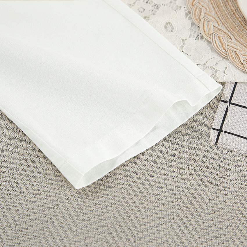 Light and comfortable pure cotton white nightgown