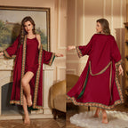 Sling satin chiffon nightgown