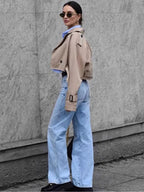 Long Sleeve Rough Windbreaker Jacket