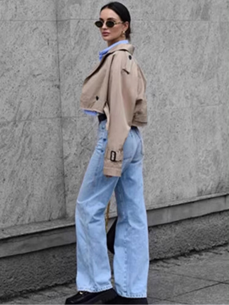 Long Sleeve Rough Windbreaker Jacket