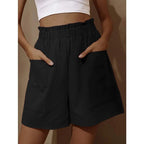 High waist casual shorts
