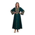Women's robe Muslim rope embroidered robe