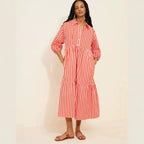 Printed shirt dress