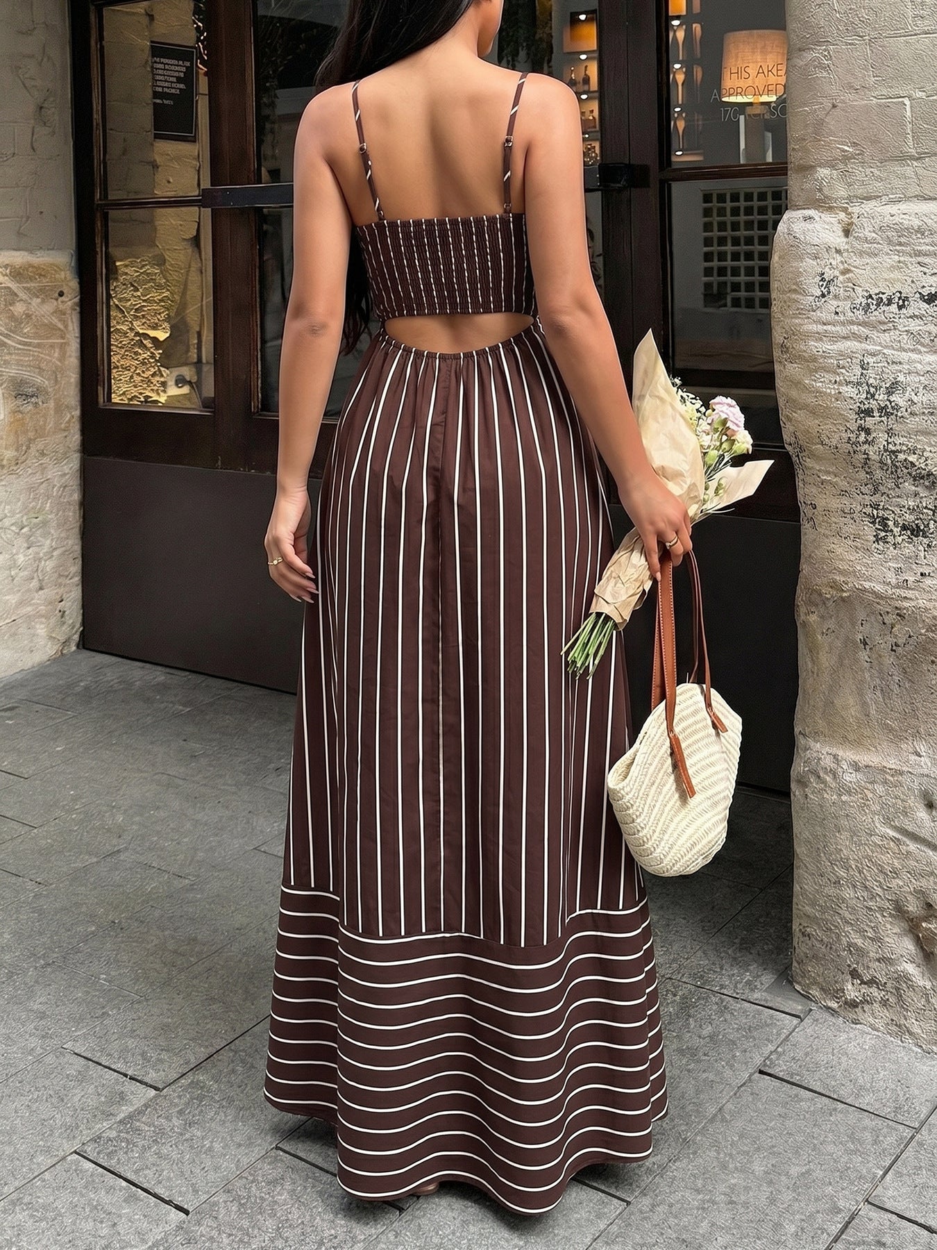 Vintage Vacation Suspender Halter Dress