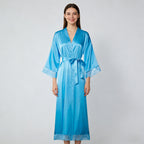 Satin imitation silk stretch dress
