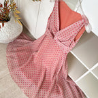 Mulberry silk polka dot twist dress