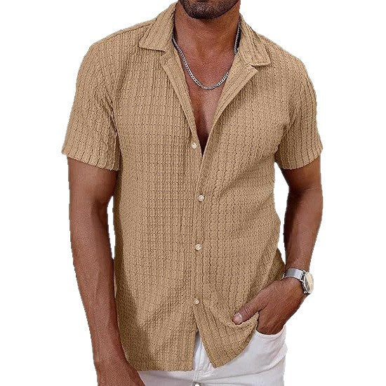 Knitted Hollow Casual Shirt