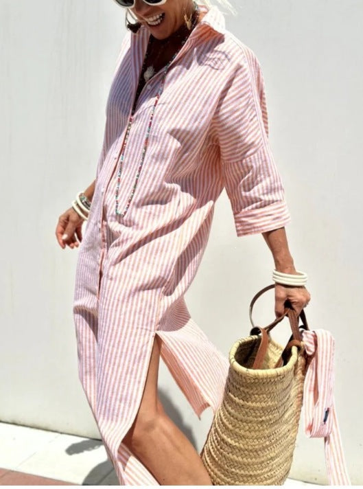 Split shirt split dress