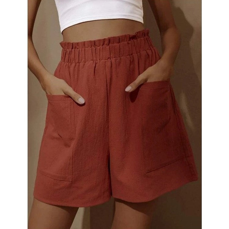 High waist casual shorts