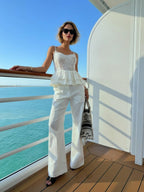 Lace Sleeveless Suspender Top