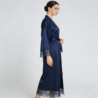 Satin imitation silk stretch dress