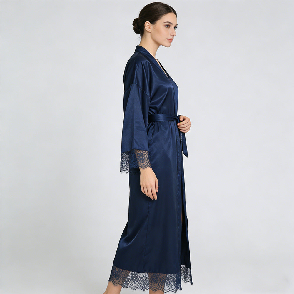 Satin imitation silk stretch dress