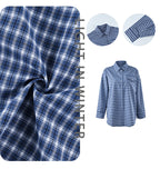 Cotton retro plaid cardigan top