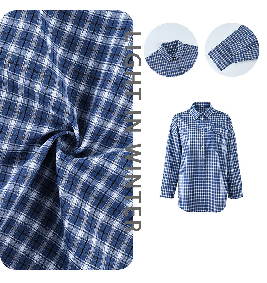Cotton retro plaid cardigan top