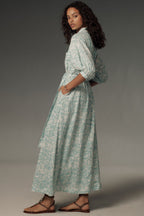 Printed shirt dress