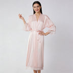 Satin imitation silk stretch dress