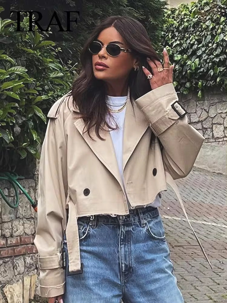 Long Sleeve Rough Windbreaker Jacket