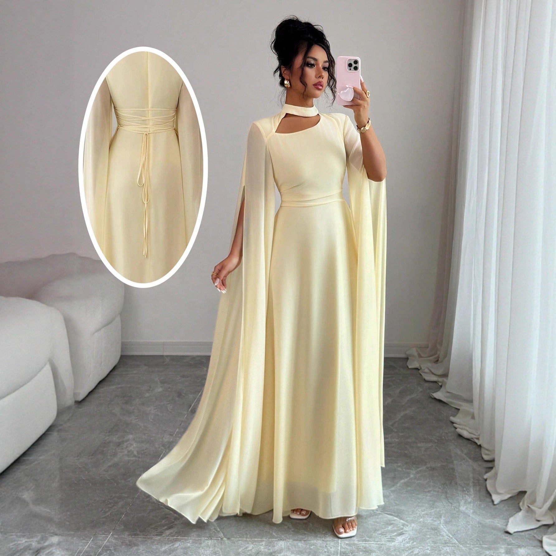 Strappy Cloak Back Chain Slim Fit onesie