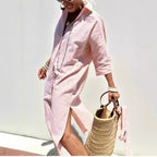 Split shirt split dress