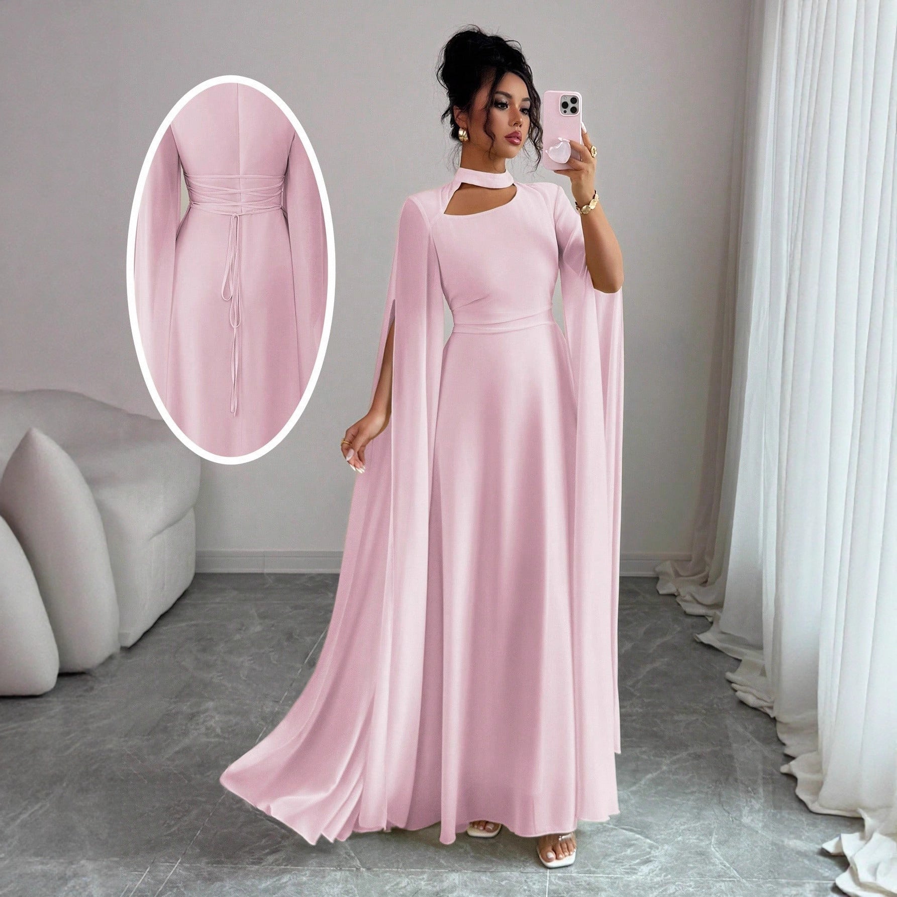 Strappy Cloak Back Chain Slim Fit onesie
