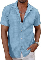 Knitted Hollow Casual Shirt