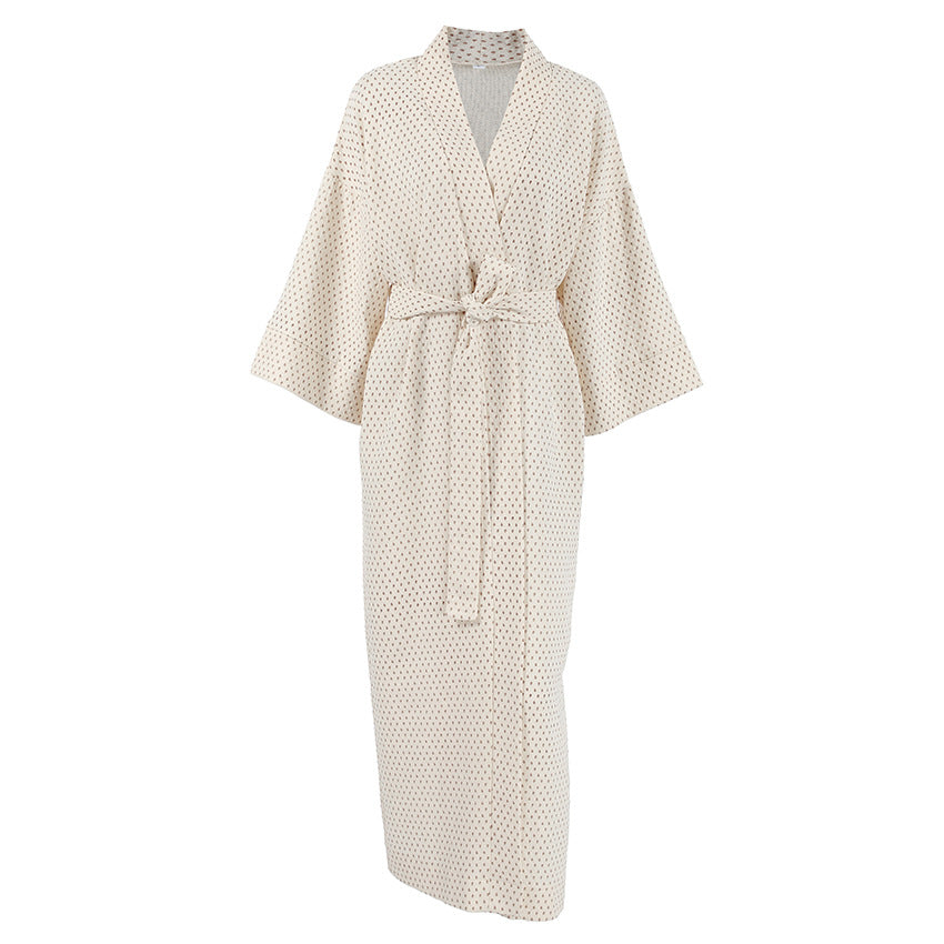 Printed breathable nightgown bath