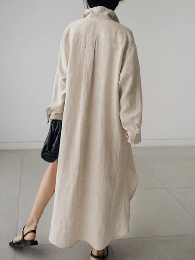 Bottom shirt cardigan long dress