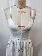 Vintage suspender floral dress