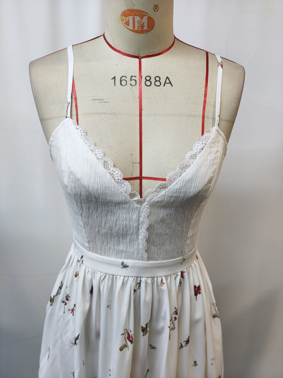 Vintage suspender floral dress