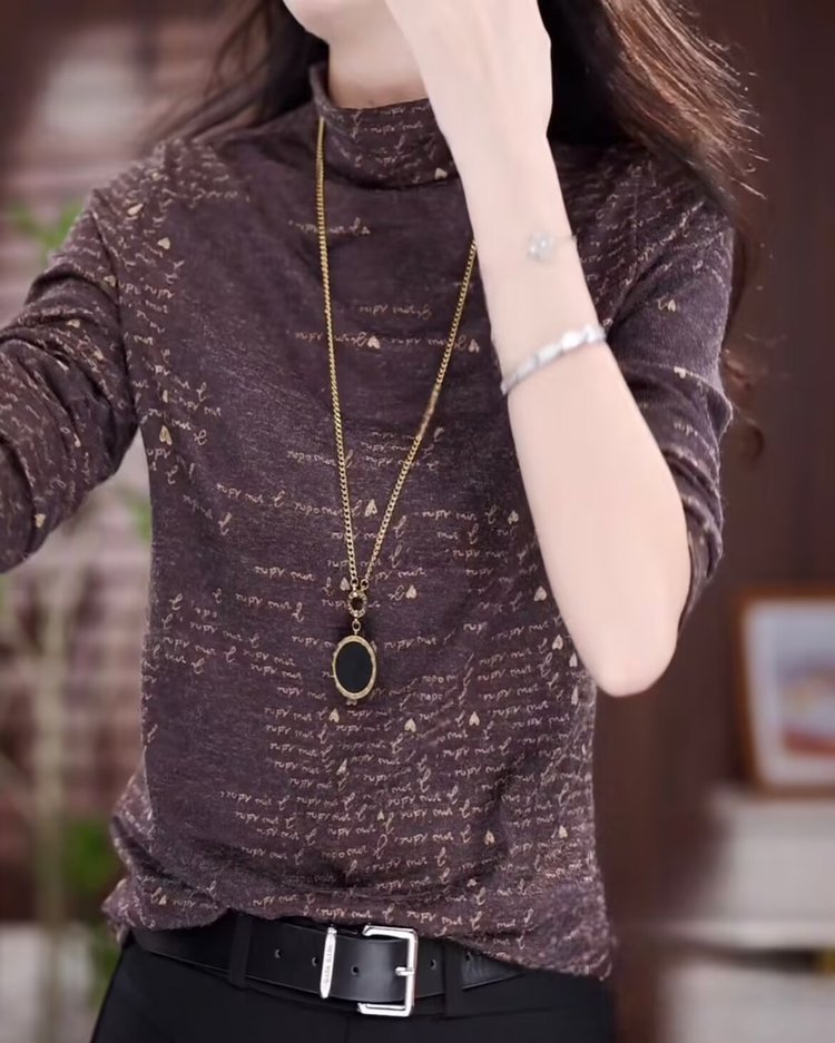 Bottom shirt double-sided velvet thermal top