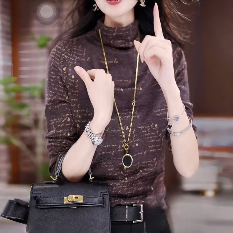 Bottom shirt double-sided velvet thermal top