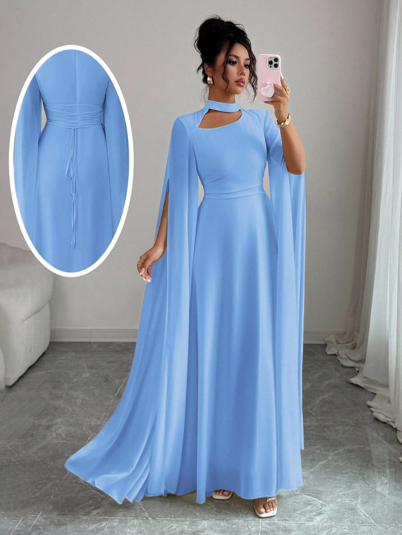 Strappy Cloak Back Chain Slim Fit onesie