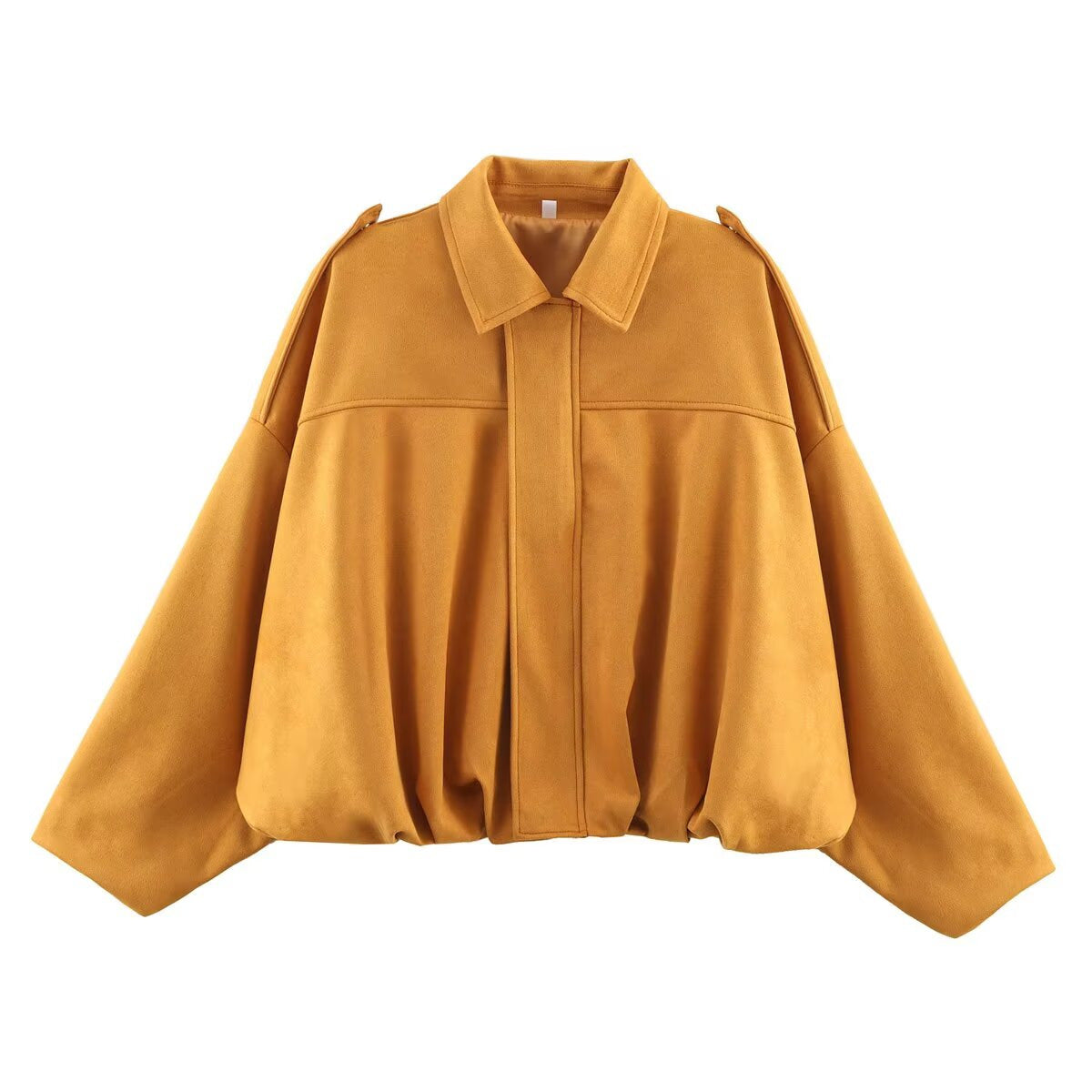 Suede Zip Casual Jacket Top