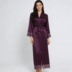 Satin imitation silk stretch dress