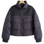 Cashmere stand-up collar winter coat