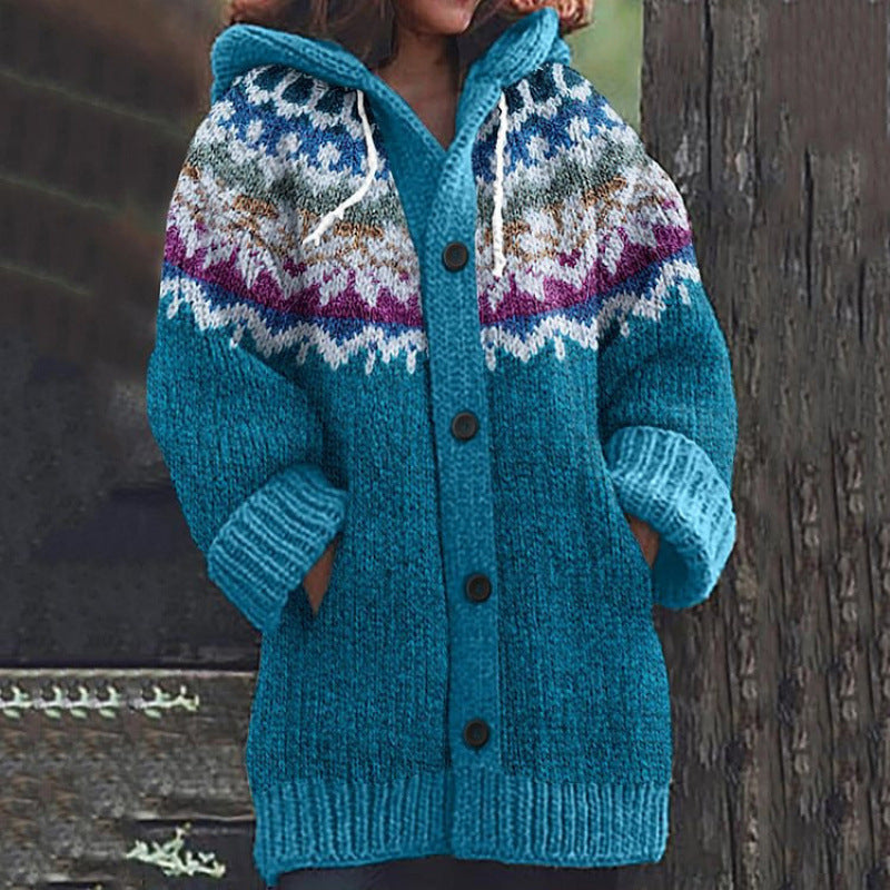 Halloween Animal 3D Printed Casual Hooded Cloak Jacket