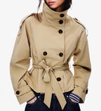 High-quality commuter stand-up double-exhaust waist-style jacket