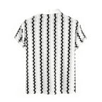 Shirt Vintage Checked Knitted Short Sleeve Shirt