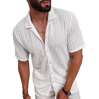 Knitted Hollow Casual Shirt